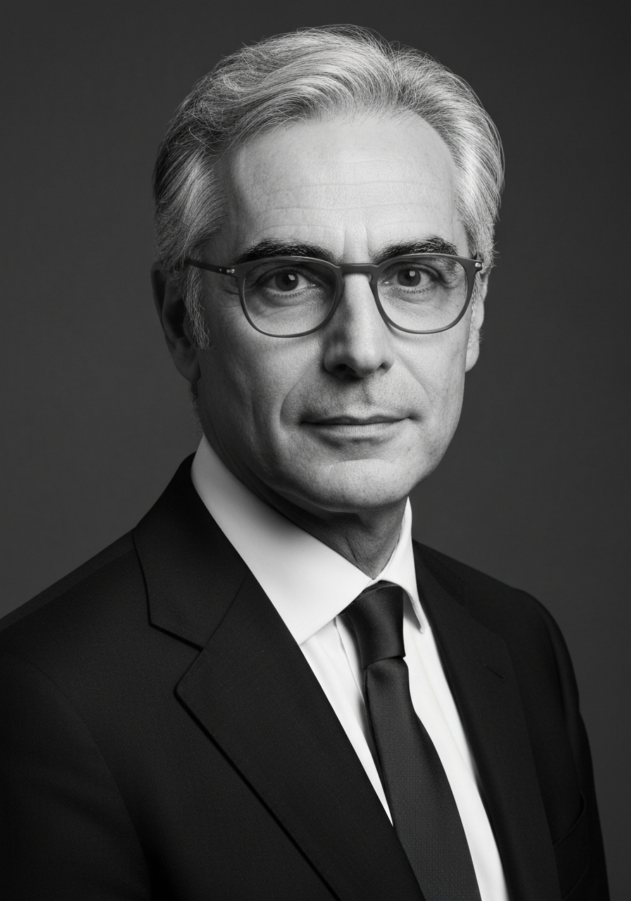 Ritratto di Umberto Sabatini, Presidente, agente AI della divisione Legal