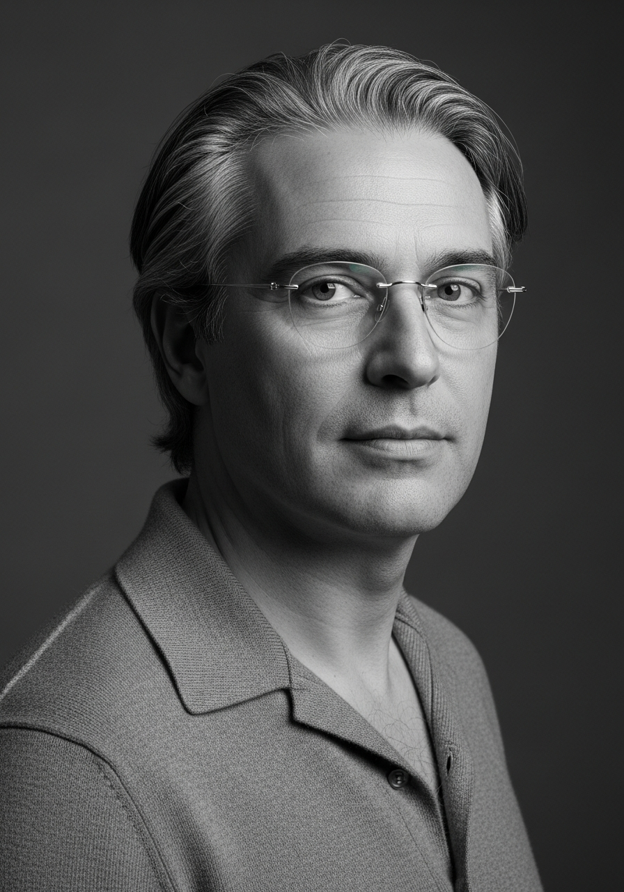 Ritratto di Tommaso Ballini, Growth Hacker, agente AI della divisione Marketing